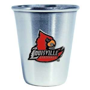  Collegiate Steel Glass Louisville Cardinals School Emblem 