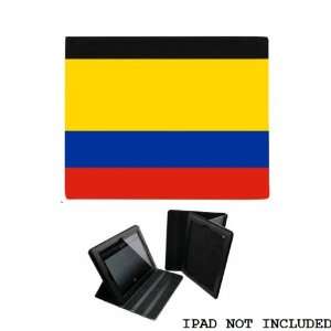 Colombia Flag iPad 2 3 Leather and Faux Suede Holder Case Cover