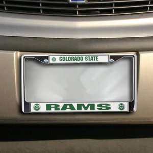  Colorado State Rams Chrome License Plate Frame Automotive