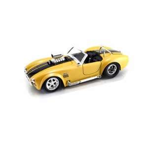  1965 Shelby Cobra Blown Engine 1/24 Yellow c/o Toys 