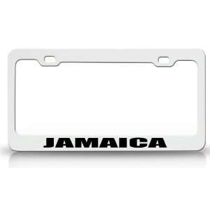  JAMAICA Country Steel Auto License Plate Frame Tag Holder 