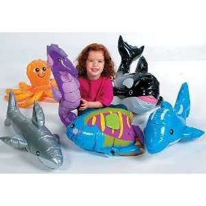  UNDER THE SEA INFLATABLES WHALE, DOLPHIN, OCTOPUS, SHARK 