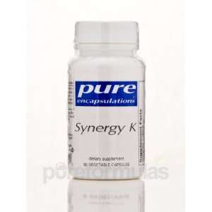  Pure Encapsulations Synergy K 60 Vegetable Capsules 