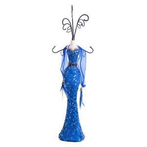  Sparkling Sequin Blue Dress Jewellery Mannequin Display 