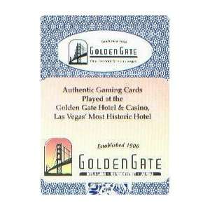  Golden Gate Casino Las Vegas Blue Playing Cards Sports 