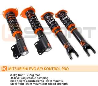 Ksport Kontrol Pro Coilovers Shocks Springs   Mitsubishi EVO 7/8/9 