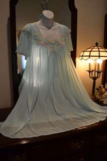 MISS ELAINE NYLON NIGHTGOWN, SHEER ESSENCE, IN SIZES  