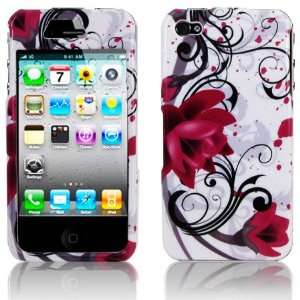 Lotus Design Hard 2 Pc Snap On Faceplate Case for Apple iPhone 4 (16GB 
