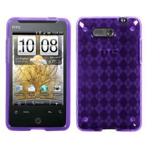  HTC Aria , Purple Argyle Pane Candy Skin Cover 