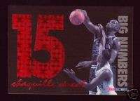 SHAQUILLE ONEAL 1994 95 Hoops Big Numbers Promo S18 Magic SHAQ Sheet 