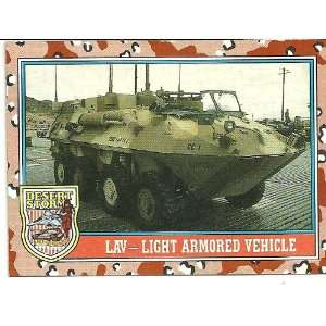  Desert Storm Lav light Armored Vehicle Card #100 