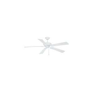 Bay Point Collection 62ö Matte White Ceiling Fan with ABS Matte White 