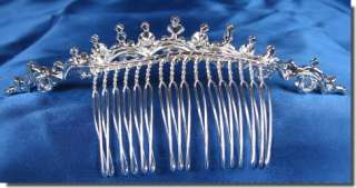   Crystal Tiara Flower Girl Pageant Homecoming Prom Comb 23714  
