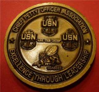 Challenge Coin US Navy Commander 2nd Naval Construction Bn Seabees USN 