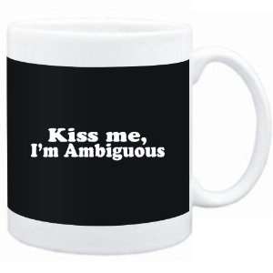  Mug Black  Kiss me, Im ambiguous  Adjetives