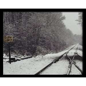  National Geographic, Converged Railroad Tracks in Snow, 8 