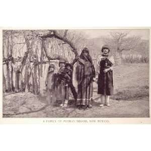  1893 Print Native Americans Pueblo Indians New Mexico 