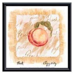   Peach   Artist Peggy Walz  Poster Size 12 X 12