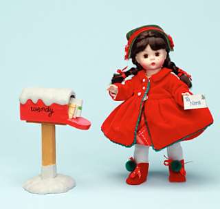 New in Box Madame Alexander Sending Christmas Cheer 8 inch doll with 