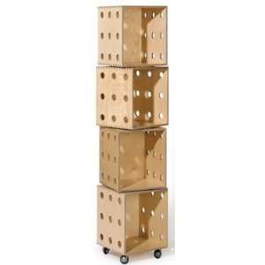  Offi Furniture + Accessories Four Stack   Perf Storage 