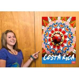  Oxcart Wheel Costa Rica Travel Poster