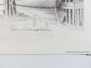 Consuelo Eames Hanks Limited Edition Signed Print Harborside  
