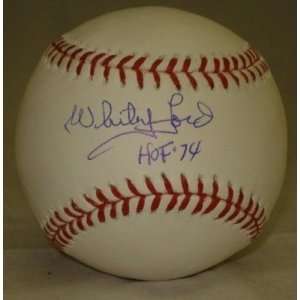  Signed Whitey Ford Ball   HOF 74 JSA W150936   Autographed 