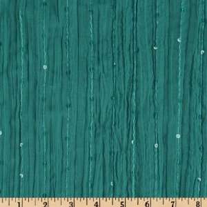   Vivre Sequined Gauze Jade Fabric By The Yard Arts, Crafts & Sewing