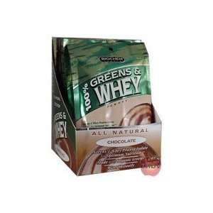 Country Life   100% Greens & Whey Chocolate Flavor Powder   10 packs 