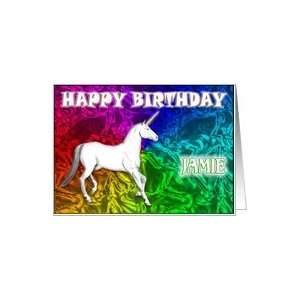  Jamie Birthday, Unicorn Dreams Card Health & Personal 