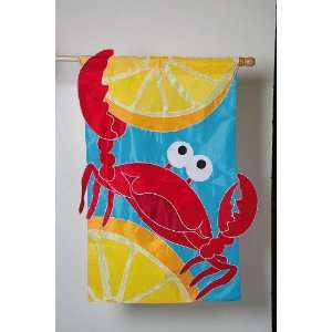  Crabfest Flag (Garden Size) Patio, Lawn & Garden