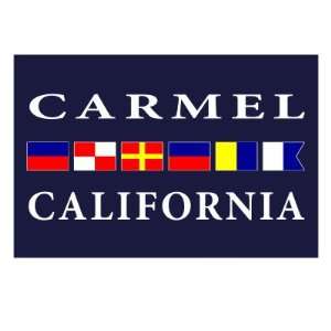 Carmel, California   Nautical Flags Premium Poster Print, 24x32