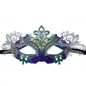  Mardi Gras Decorative Metal Venetian Half Mask