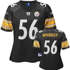  LaMarr Woodley Black Reebok Replica Pittsburgh Steelers 