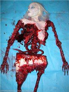 HALLOWEEN PROP HAUNTED HOUSE LIFE SIZE FULL BODY FEMALE CORPSE 