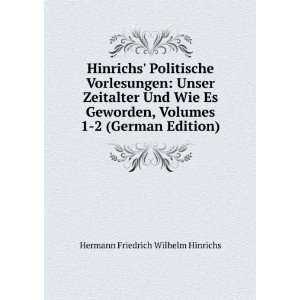   German Edition) Hermann Friedrich Wilhelm Hinrichs Books