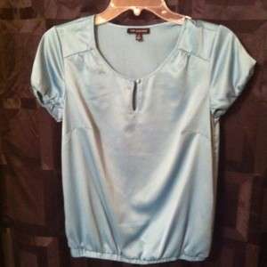 The Limited Seafoam Green Satiny Blouse Worn 1 Time Has Spare Button 