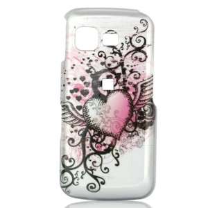   Shell for Samsung M330 DG (Grunge Heart) Cell Phones & Accessories