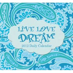  Live Love Dream 2012 Mini Desk Calendar