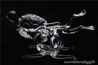 Blown Glass Art Scuba Diver Frogman w/ dolphin FISH  
