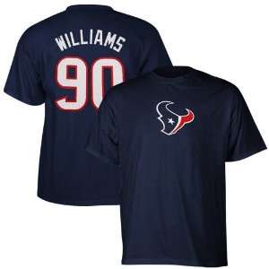  Reebok Houston Texans #90 Mario Williams Navy Blue 