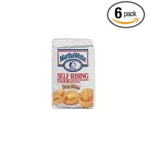 Martha White Self Rising Flour Bleached Pre Sifted 5lbs. (Pack of 6)