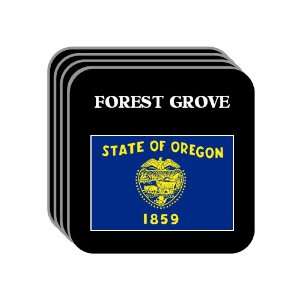  US State Flag   FOREST GROVE, Oregon (OR) Set of 4 Mini 