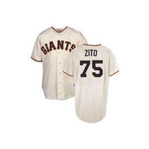  Barry Zito #75 Giants Adult Home Jersey