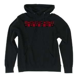  INDEPENDENT Cross Check Pullover Hoodie Black Large 