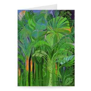  Rain Forest, Malaysia, 1990 (acrylic on   Greeting Card 