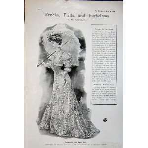  1906 Womens Fashion Dresses Recherche Irish Lace Robe 