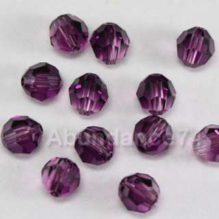 Swarovski Crystal 5000 Ball Beads 6mm Amethyst Blend  