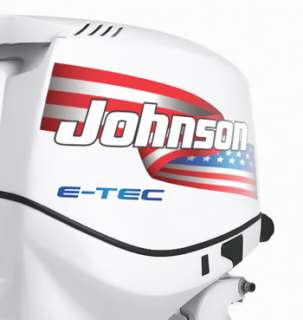 Johnson Motor US Flag Outboard Fishing Decals Stickers  