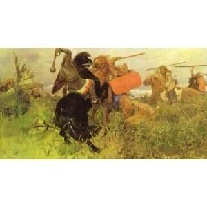     24 x 12 inches   Battle of Slavs and Scythians